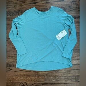 Athleta Teal Long Sleeve Tee